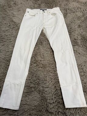Calvin Klein Jeans White Straight-Leg Jeans
